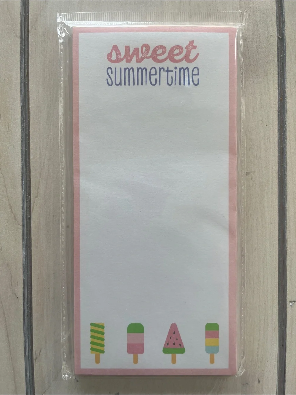 10 pc Summer Notepads, Pens and Large Playing Cards Bundle
